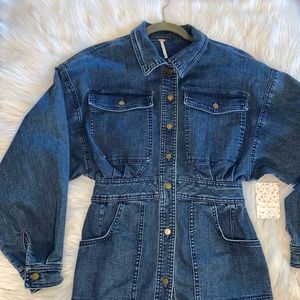 Blue Real Denim Dress